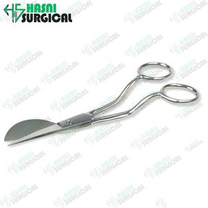 Producto de alta calidad Apliques Tijeras Acabado pulido Mango curvo Hoja en forma de paleta Pico de pato Acero inoxidable - Product Image 1