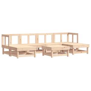 Conjunto de Muebles de Jardín Beige con Madera Natural para Entretenimiento al Aire Libre - Product Image 3