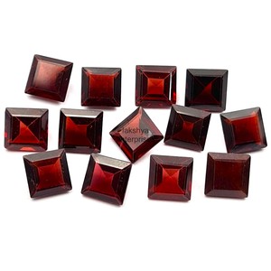 Natural Red <b>Garnet</b> Square Cut 10MM Faceted Loose Gemstone <b>Garnet</b> Stone For Jewelry Making Wholesale Price Bulk Princess Cut - Product Image 3