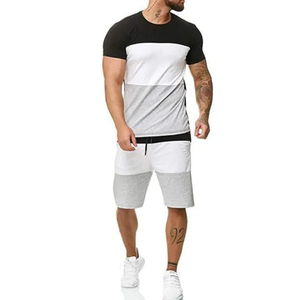 Meilleur Prix Vente en Gros Personnalisée Logo Homme Grande Taille Streetwear Ensembles Courts Surdimensionnés Été Jogging Thermique Respirant - Product Image 6