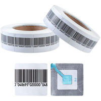 Étiquettes de sécurité RF, autocollants d'alarme, dispositifs antivol pour vêtements, système EAS RF, étiquettes souples passives pour magasins de détail