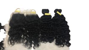 Extensión de paquete de cabello humano 100%, Material superior sedoso de doble peso, proveedor de DHL, ondas Afro/rizadas, estilo superior, ondas profundas sueltas - Product Image 4
