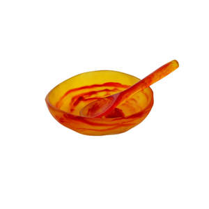 Bol décoratif en résine époxy de prestige artistique moderne, bol artisanal exclusif pour servir et décorer la table, pour une restauration de luxe - Product Image 1