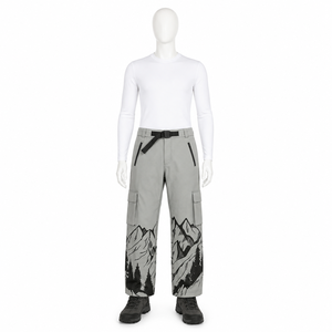 Pantalones de Snowboard Impermeables para Hombre y Mujer, Pantalones de Esquí con Estampado de Montaña, Pantalones Cargo de Invierno, Resistentes al Viento, Térmicos, para Deportes al Aire Libre, Equipo para la Nieve - Product Image 1