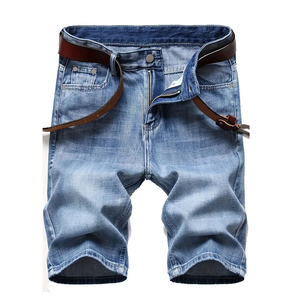 Nouvelle Arrivée OEM Shorts en Jean d'Été pour Hommes avec Design Unique Chrome Heart Style Urbain Respirant avec Fermeture Éclair - Product Image 1