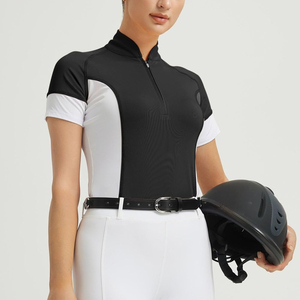 Camiseta de Manga Corta para Montar a Caballo, Diseño Moderno, Secado Rápido, Rendimiento Ecuestre, Fabricante - Product Image 4