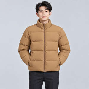Vestes à bulles pour hommes avec logo personnalisé élégant, manches longues, coupe-vent, veste d'hiver pour hommes, style à bulles, service personnalisé OEM - Product Image 1