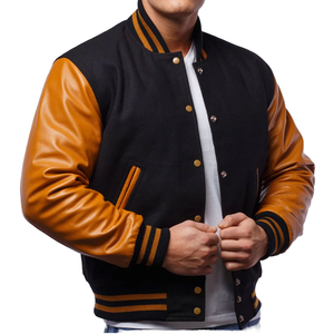 Chaqueta Varsity 100% Algodón para Hombre de MOHZA INDUSTRIES - Chaqueta Casual de Invierno con Cuello Alto Personalizado y Cierre de Botones Cubiertos - Product Image 6