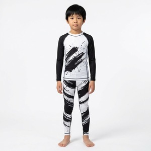 Conjunto de Rash Guard y Spats de MMA para Niños, Camiseta de Compresión de Manga Larga de Secado Rápido con Estampado Digital - Product Image 4