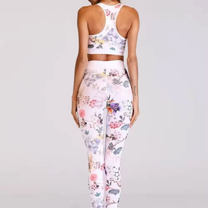 High waisted women legging bra set High Quality <b>Top</b> Trending Hot Selling adjustable New Design women yoga legging and bra set - Product Image 3