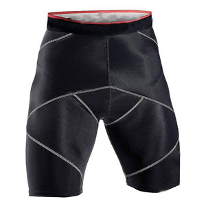 Shorts de sport et de course pour hommes grandes tailles, amincissants, à compression, pour la gym et le fitness, motif uni, vente en gros - Product Image 4