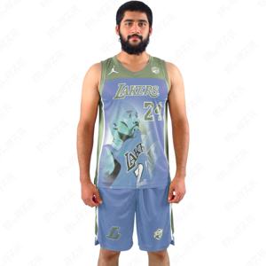 ชุดบาสเก็ตบอลสำหรับผู้ใหญ่ชุดบาสเก็ตบอลกางเกงขาสั้นระบายอากาศสำหรับฤดูร้อน - Product Image 4