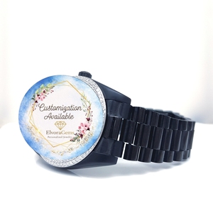 นาฬิกาสมาร์ทวอทช์ทรงกลม ดีไซน์ทันสมัย สายพลาสติกปรับแต่งได้ กันน้ำ - Product Image 3