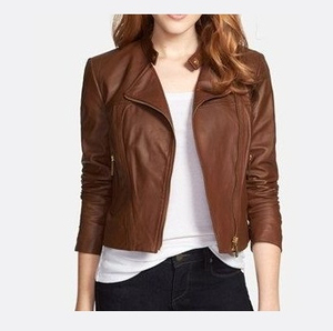 Chaquetas de Motociclista para Mujer, de Cuero PU, Transpirables, con Cierre, Elegantes, de Invierno, Alta Calidad, OEM, ODM, Gran Venta - Product Image 2