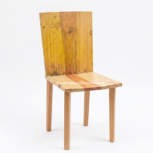 Handcrafted <b>Rustic</b> <b>Dining</b> <b>Chair</b> Reclaimed Boat Wood Eco-Friendly Original Color Indoor Outdoor Resort Home Villa Furniture - Product Image 2