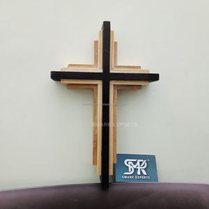 Croix murale en bois au design unique, décor religieux fait à la main pour l'église de la foi chrétienne, maison et cadeau de Noël idéal - Product Image 6