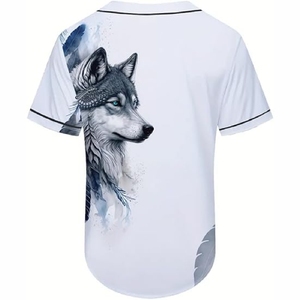 Chemise d'uniforme de baseball avec fermeture boutonnée intégrale et tissu de performance sportive de haute qualité - Product Image 4