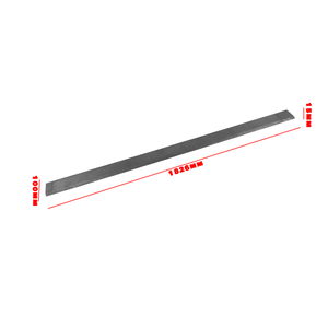 Benna da taglio temprata 30MnB argento non verniciata 72"x4"x1/2" per minipale - Ricambi per macchinari - Product Image 4