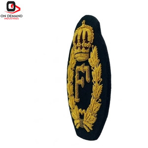Badges brodés Zari de qualité supérieure avec épingle de sûreté, écologiques, personnalisables, embellissement au fil, design artistique pour vêtements - Product Image 2