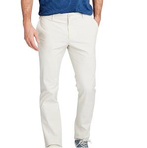 Pantalones Casuales de Lona Ecológica para Hombre, Color Blanco Liso, con Cierre de Cremallera, Bolsillos, Corte Ajustado, Transpirables, para Golf y Actividades al Aire Libre - Product Image 1