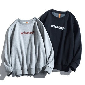 เสื้อสเวตเชิ้ตผู้หญิงสไตล์ลำลองแนวสตรีท คุณภาพสูง ผ้าฝ้าย 100% บุซับใน แขนยาว สำหรับฤดูหนาว ปักลาย ตกแต่งไหล่ตก - Product Image 5