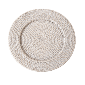 Green Living Rattan <b>Table</b> <b>Mat</b> Hand-Made <b>Round</b> Placemat for Eco-Friendly Kitchen Decor Sustainable Material - Product Image 2