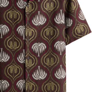 Chemise décontractée à manches courtes en mousseline pour homme, légère, respirante, boutonnée sur le devant, idéale pour l'été, la plage et les vacances - Product Image 5