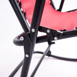 Outdoor Patio <b>Zero</b> <b>Gravity</b> Rocking <b>Chair</b> with Headrest Folding Design for Comfortable Relaxation - Product Image 5