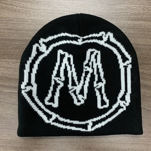 Gorros de Punto Acrílicos Personalizados para Hombre, Diseño OEM, 100% Acrílico, Gorro de Invierno Cálido de Lana y Mohair, Gorro Reversible Tipo Bucket - Product Image 4