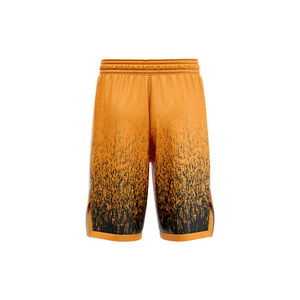 Pantalones Cortos de Baloncesto Personalizados Unisex con Logotipo del Equipo Impreso por Transferencia Térmica Delantera/Trasera, Talla Grande, Transpirables, de Secado Rápido, 100% Poliéster - Product Image 2