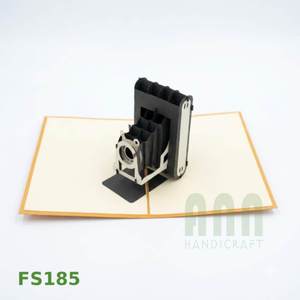 ANN HANDICRAFT Handmade 3D Pop-up Greeting Cards Custom <b>Camera</b> Friendship Thank You Invitation Gift Paper Material Vietnam 4 Die - Product Image 5