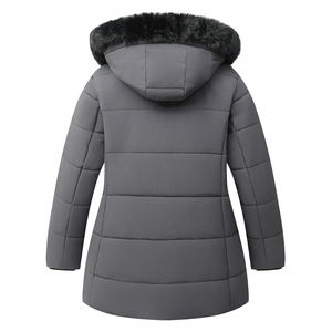 <b>Women's</b> <b>Waterproof</b> Breathable Quick Dry Eco-Friendly Thickened Quilted Winter <b>Parka</b> Hoodie Jacket with Polyester Filling - Product Image 2