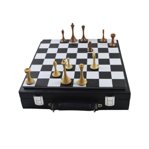 ชุดหมากรุกหรูหรา ตัวหมากรุกไม้ลายไม้เนื้อหนัก กระดานไม้ คุณภาพสูง กล่องของขวัญหมากรุกนานาชาติ พร้อมหนัง ราคาถูกที่สุด - Product Image 2