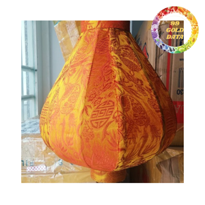 Luxury Bamboo & Silk Lantern Hanging Decor for Restaurants Resorts Gardens-Graduation & Thanksgiving - Product Image 5