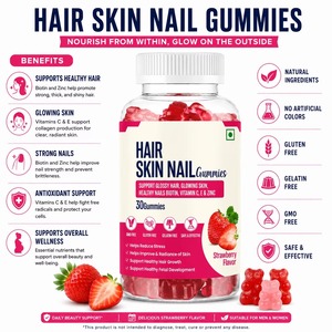 Gomitas para Cabello, Piel y Uñas Más Vendidas, Ricas en Biotina, Vitaminas y Minerales, Suplemento de Belleza en Gomitas para una Piel Saludable - Product Image 4