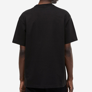Camiseta Negra Lisa para Hombre, Corte Regular, Cuello Redondo, Manga Corta, Ecológica, 100% Algodón, Estilo Urbano, Hip Hop, Hecha en Pakistán - Product Image 3