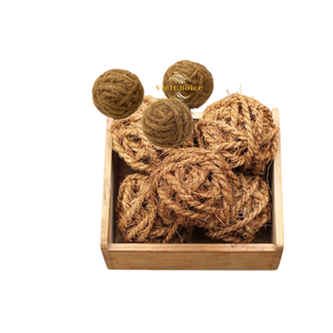 Juguete masticable duradero de fibra de coco para perros y gatos Vietchoice, precio mayorista barato, bola de coco natural, ecológica - Product Image 3