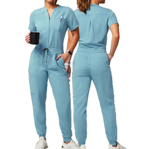 Cheap Price Medical Female <b>Nurse</b> <b>Scrubs</b> Uniforms Sets Spandex Jogger Jumpsuit Workwear For Doctors And Staff Nursing Suit - Product Image 1