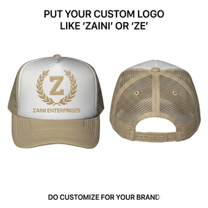 Gorra Trucker de 6 Paneles, 280 GSM, Poliéster y Espuma, Azul y Blanca, con Malla Trasera, Logotipo Personalizado, Cierre a Presión - Product Image 5