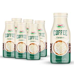 Café Mocha Rico y Puro en Botella de Vidrio de 280 ml, Listo para Beber, Marca Privada con MOQ Bajo, Fábrica NAWON en Vietnam, OEM ISO - Product Image 1