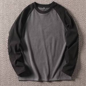 OEM Men's Custom Thermal <b>Long</b> <b>Sleeve</b> T-Shirt Trendy Winter <b>Base</b> <b>Layer</b> Color Block Cheap Plus Size T-Shirts for Men's - Product Image 4