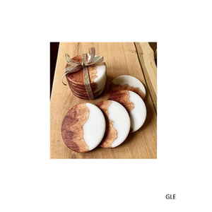 Wholesale Factory Customizable Round Accacia Wooden Coaster Walnut Tea <b>Cup</b> <b>Mats</b> Pads with Classic Style Logo Available - Product Image 2