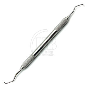 Curettes chirurgicales dentaires manuelles de précision en acier inoxydable, outils ergonomiques de détartrage parodontal, instruments de traitement buccal - Product Image 3
