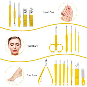 Full Set Stainless Steel Men Women Grooming <b>Kit</b> Professional Nail <b>Manicure</b> <b>Kit</b> Pedicure Set for Home and Travel - Product Image 3