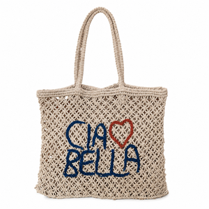 Handwoven Cotton Rope Tote <b>Bag</b> | Handmade Macrame Shoulder <b>Bag</b> with Long Handles for Women Beach Shopping Daily Carry and Travel - Product Image 1