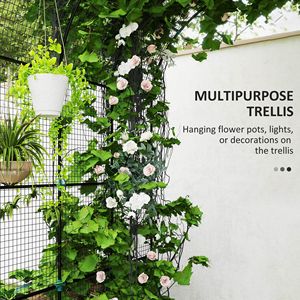 Set di Fioriere Zincate con Rete per Piante Rampicanti - per Orti, Fiori, Erbe Aromatiche - Product Image 5