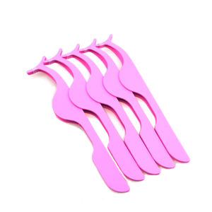 Pinzas para Cejas de Acero Inoxidable Rosa, Inclinadas, Reutilizables, Estilo Moderno, Herramientas de Maquillaje - Product Image 1