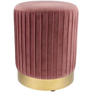 Taburete Otomano Clásico y Duradero con Patas Metálicas Redondas y Tapicería Gris, Accesorios de Muebles de Lujo para el Hogar y Restaurantes - Product Image 3