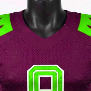Camiseta de Fútbol Americano Personalizada para Hombre, Número 9 Verde, Sublimada, de Malla Transpirable, Manga Corta, Ajuste Atlético, para Verano - Product Image 6