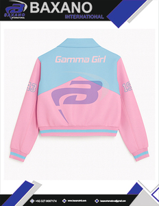 Chaqueta de Carreras Gamma Phi Delta GPD Sorority con Cierre de Cremallera, Chaqueta de Carreras Personalizada con Patrón de Llamas de Algodón de Alta Calidad - Product Image 6